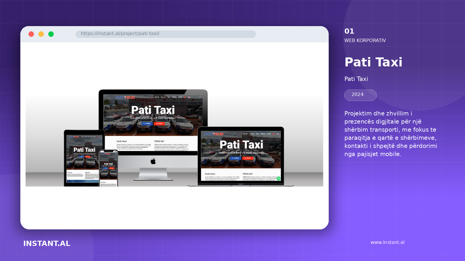 View of the project Pati Taxi