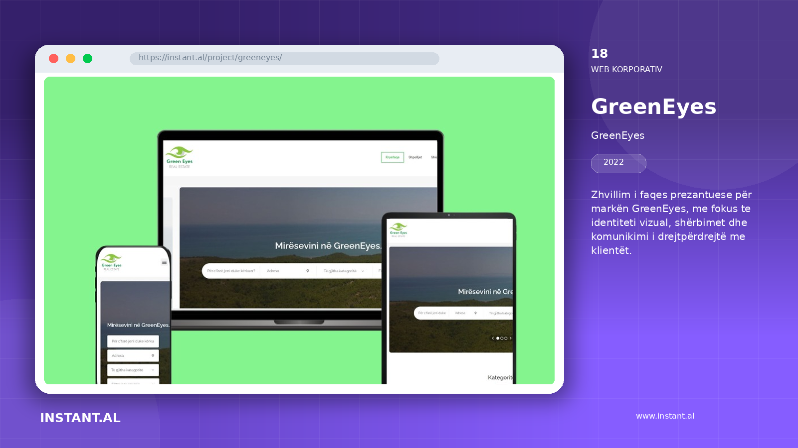 View of the project GreenEyes