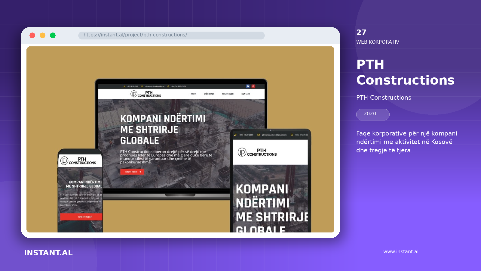 View of the project PTH Constructions