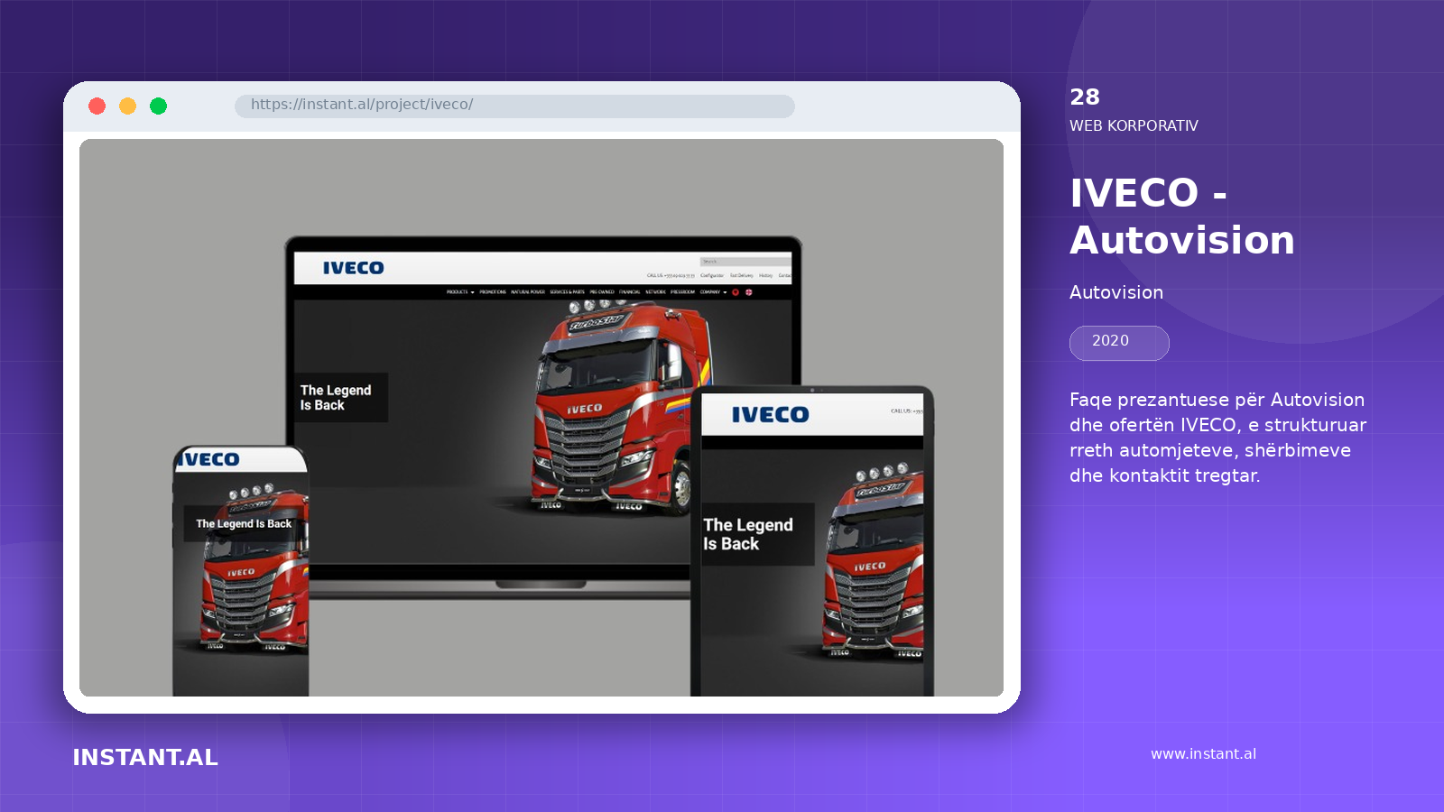 View of the project IVECO - Autovision