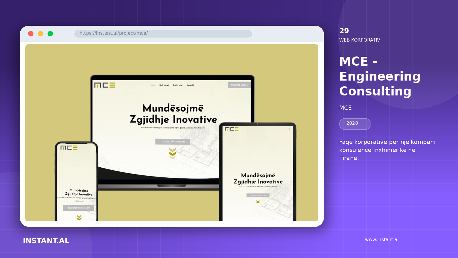 View of the project MCE - Engineering Consulting