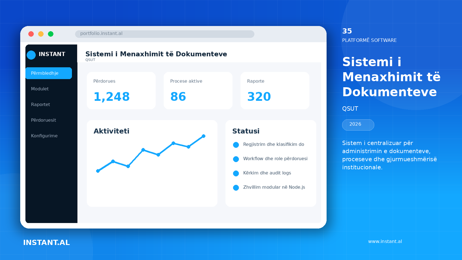 View of the project Document Management System